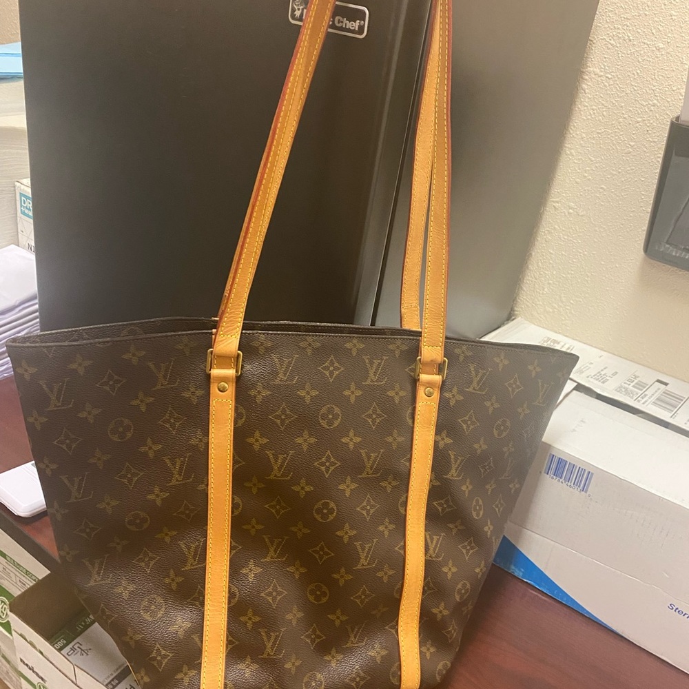 SAC SHOPPING SHOULDER TOTE BAG MONOGRAM